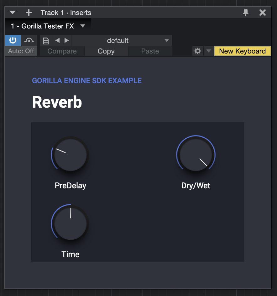 "Gorilla Engine SDK Example - Reverb"