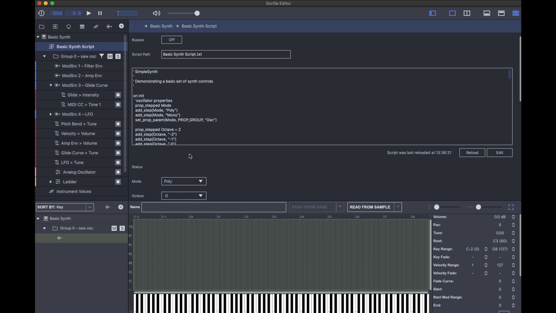 Basic Synth Glide Control